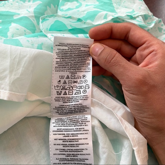 GUESS Twisted Tank Handkerchief Summer Dress with Crochet Back, Mint Green, US 4 - Picture 12 of 15